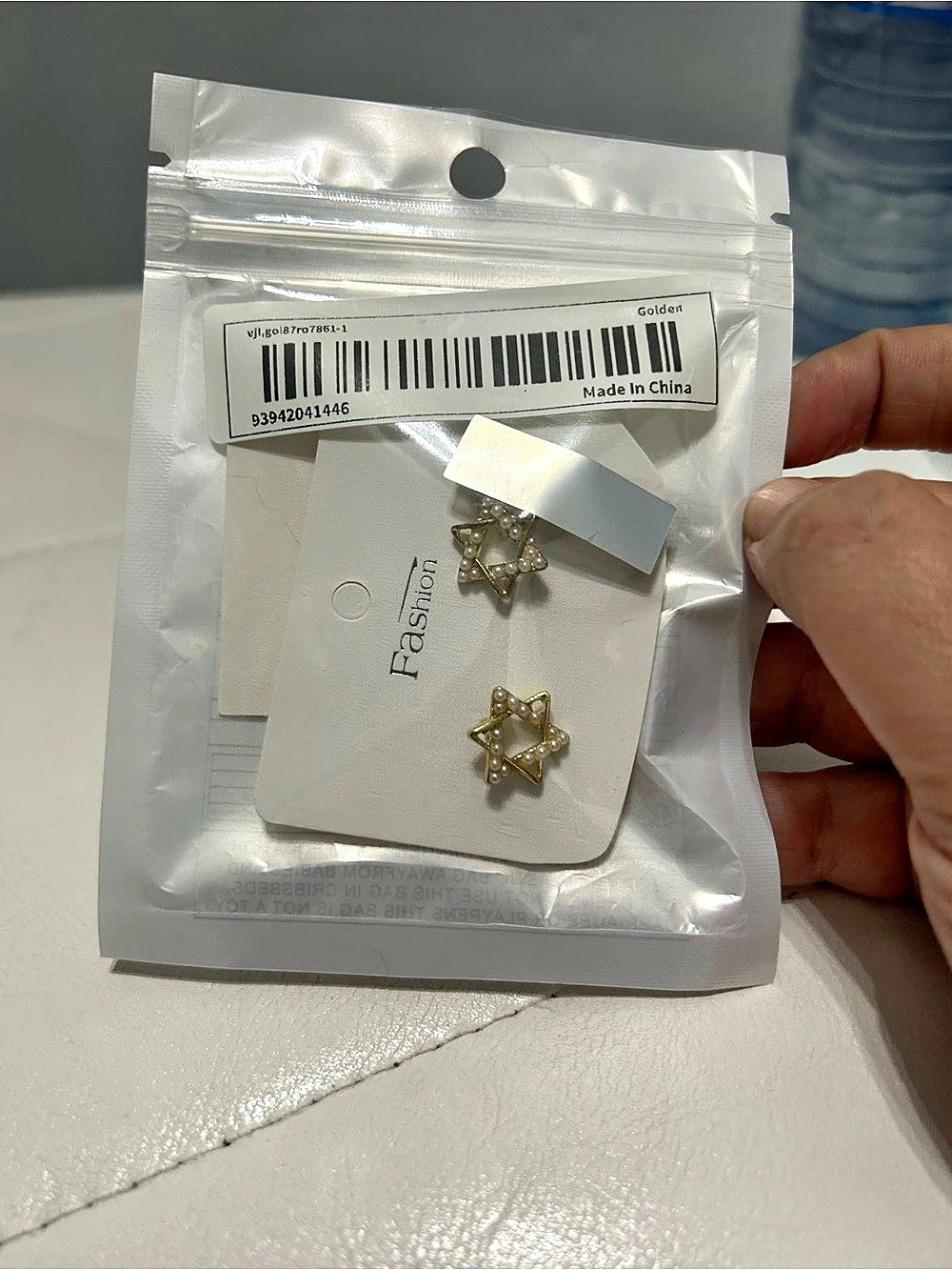 Gold Star Earrings NWT